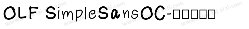 OLF SimpleSansOC字体转换